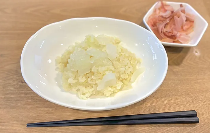 『新タマネギ丸ごとご飯』の完成写真