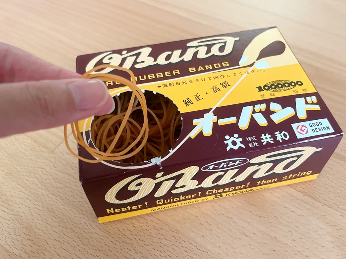 輪ゴムの写真（撮影：grapeライフハック編集部）