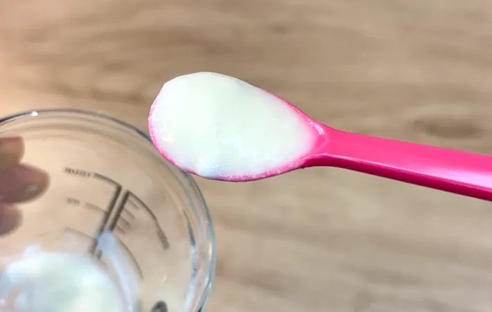 離乳食用スプーンとして活用の写真（撮影：キジカク）