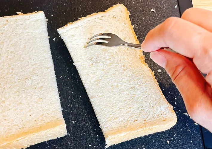 『焼かないフレンチトースト』を作る写真（撮影：キジカク）