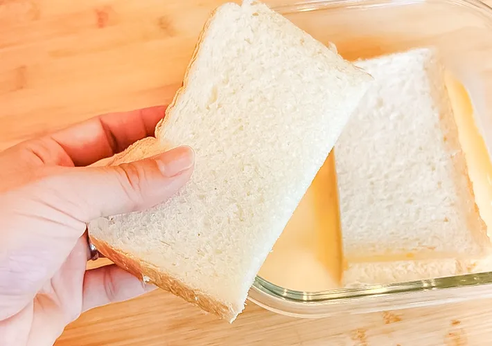 『焼かないフレンチトースト』を作る写真（撮影：キジカク）