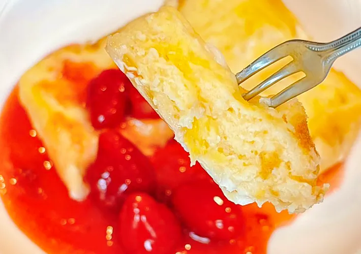 『焼かないフレンチトースト』の完成写真（撮影：キジカク）