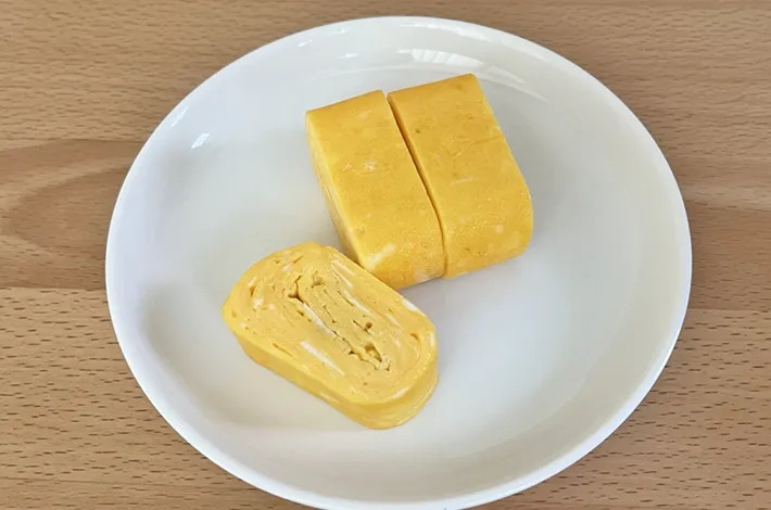 『ヨード卵・光』で作った玉子焼きの写真（撮影：grapeフード編集部）