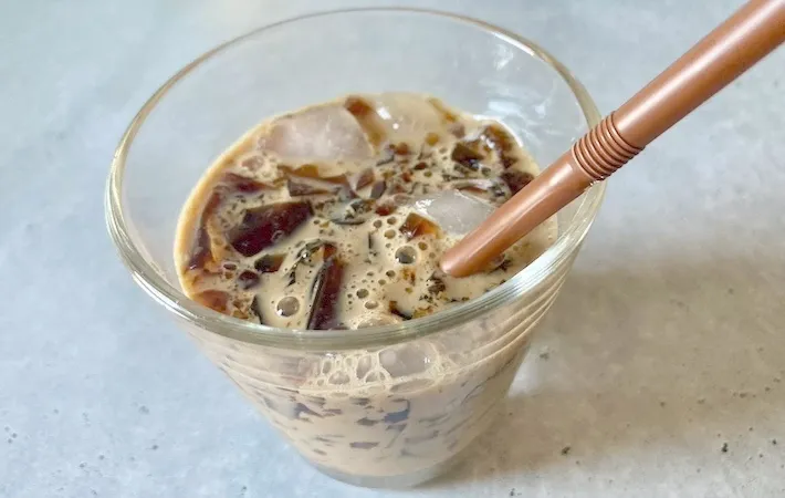 コーヒーゼリー入りカフェオレの画像（撮影：エニママ）