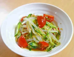 『もやしの冷やし中華風サラダ』の画像（撮影：エニママ）
