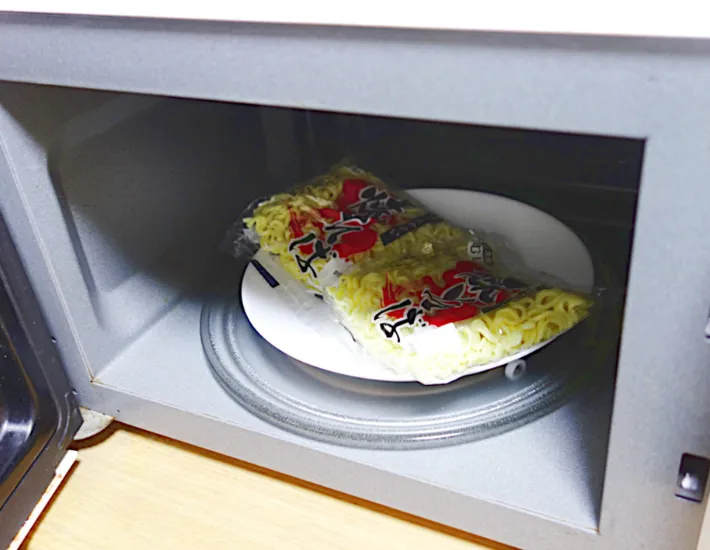 レンジで加熱の画像（撮影：エニママ）