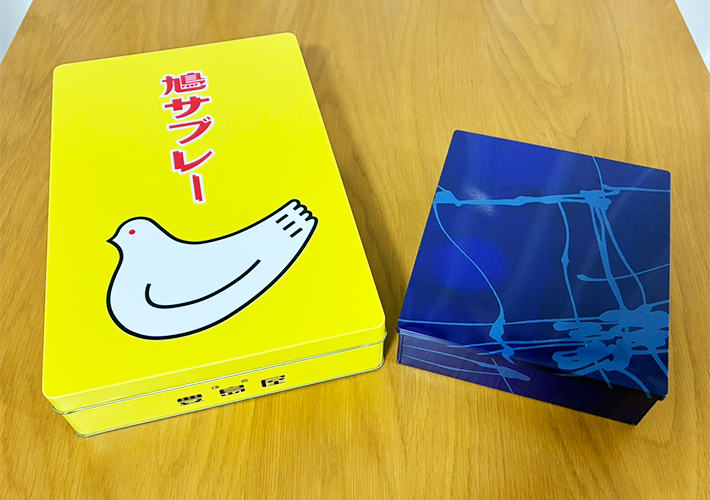 お菓子缶の活用法（撮影：grapeライフハック編集部）