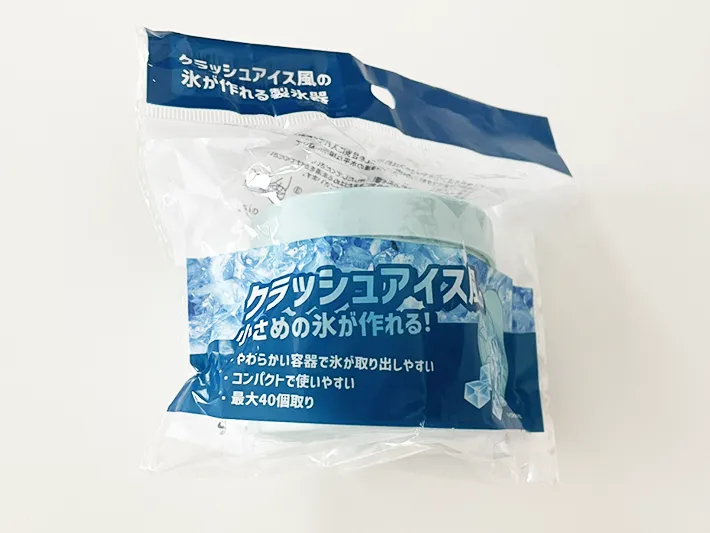 クラッシュアイス風の氷が作れる製氷器のパッケージ写真（撮影：grapeライフハック編集部）