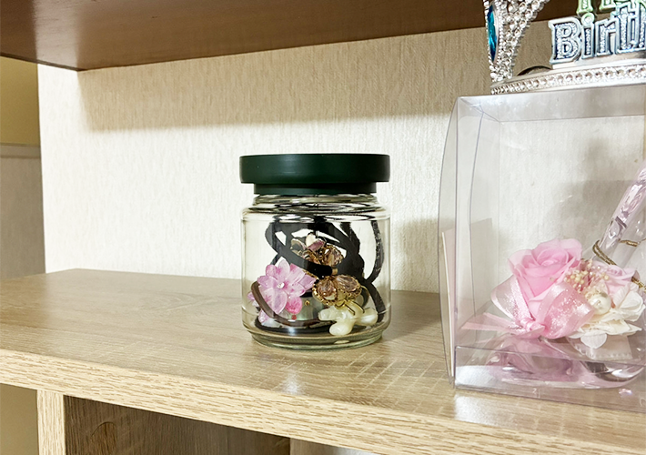 コーヒーの空き瓶活用写真（撮影：grapeライフハック編集部）