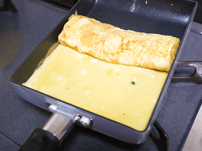 うどんスープを使った玉子焼き（撮影：grapeフード編集部）