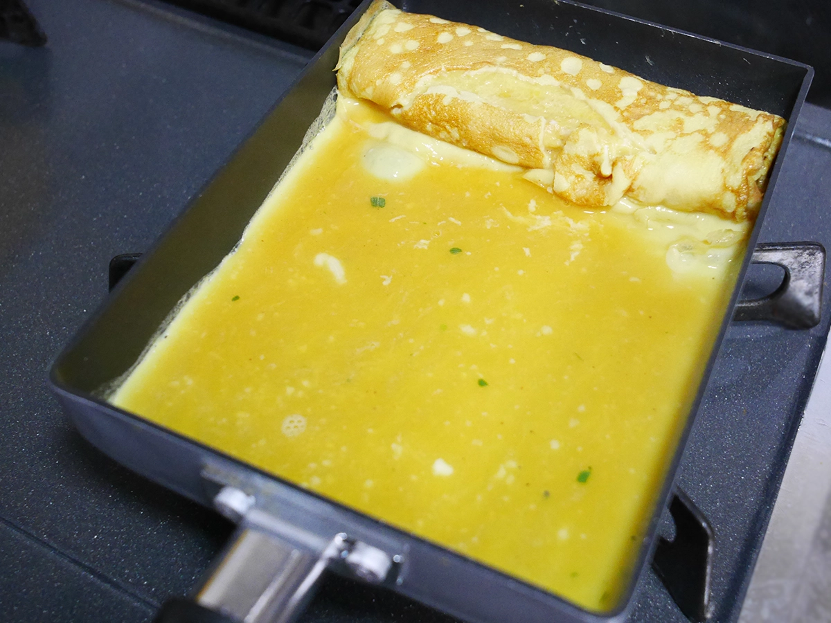 うどんスープを使った玉子焼き（撮影：grapeフード編集部）