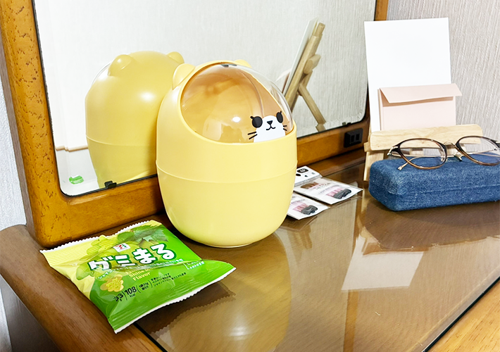 ミニアニマルゴミ箱の写真（撮影：grapeライフハック編集部）