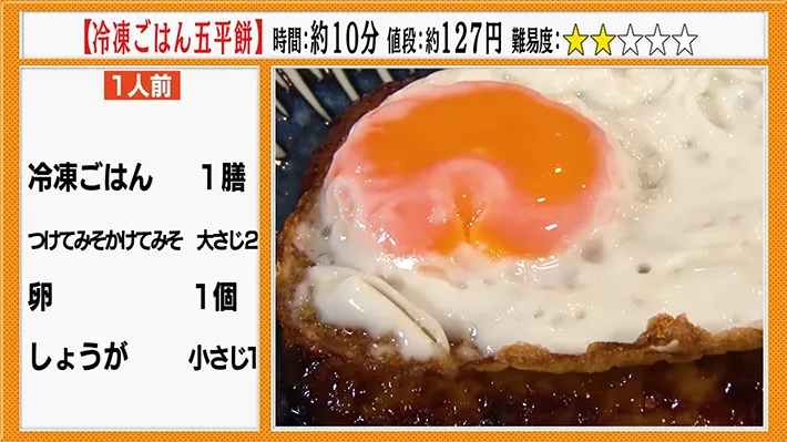 冷凍ご飯で五平餅を作るのに必要な材料
