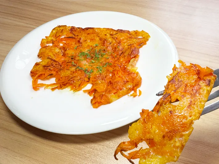 ニンジンチーズ焼き（撮影：grapeフード編集部）