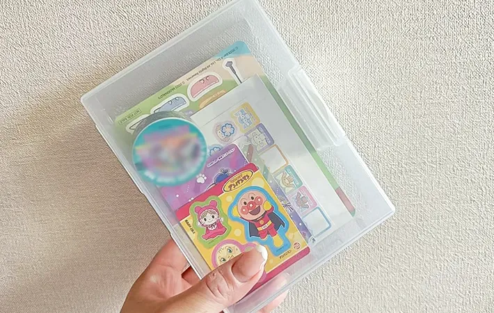『はがき整理ケース』の活用写真（撮影：ワード）