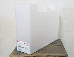 『ファイルボックス（A4、クリア）』の写真（撮影：ワード）