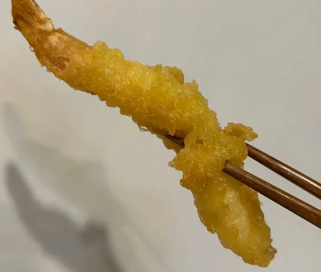 サクサク食感に復活した天ぷら（撮影：grapeフード編集部）