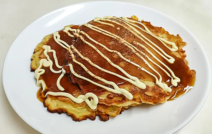 定番豚汁で『お好み焼き』の写真