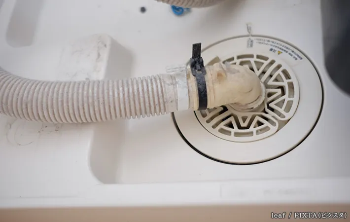 洗濯機の排水口の写真
