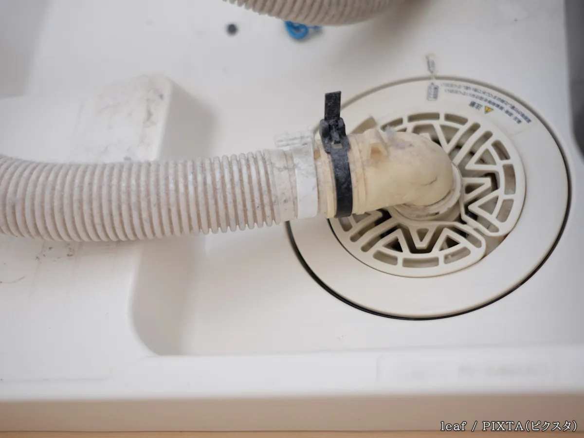 洗濯機の排水溝の写真