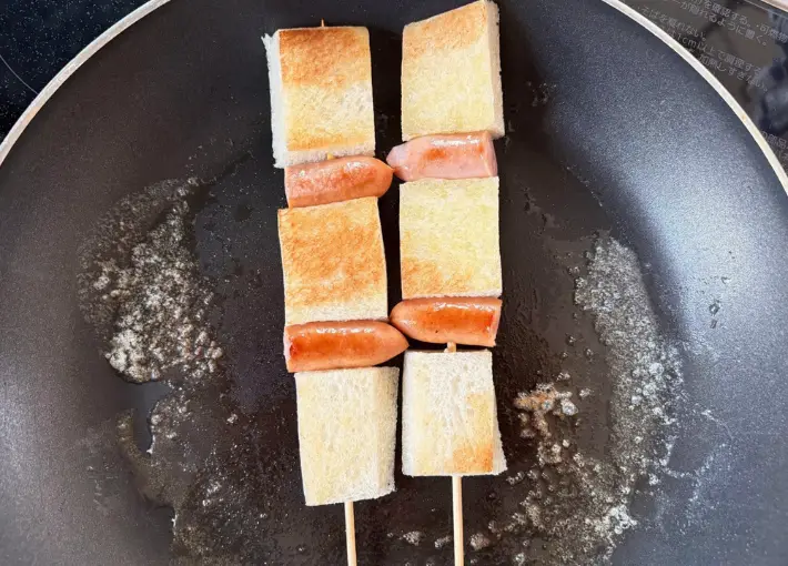 両面に焼き色が付いた画像（撮影：エニママ）