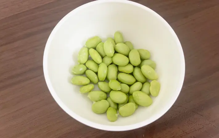 剥いた後の枝豆の画像（撮影：エニママ）