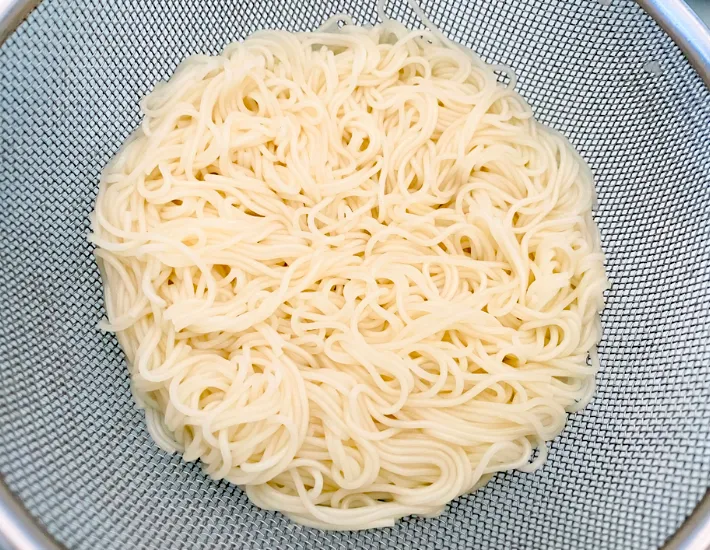 ゆであがった画像（撮影：エニママ）
