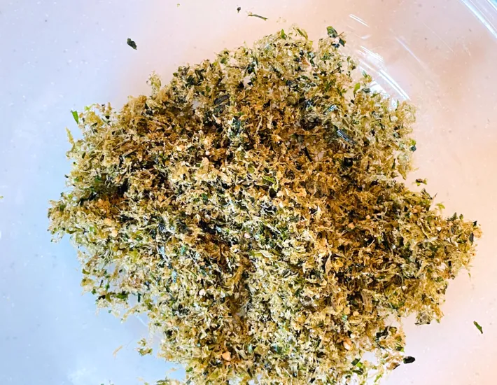 調味料を加えて混ぜた画像（撮影：エニママ）