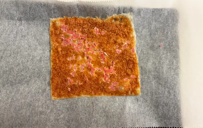 粗熱をとってるチーズの画像（撮影：エニママ）
