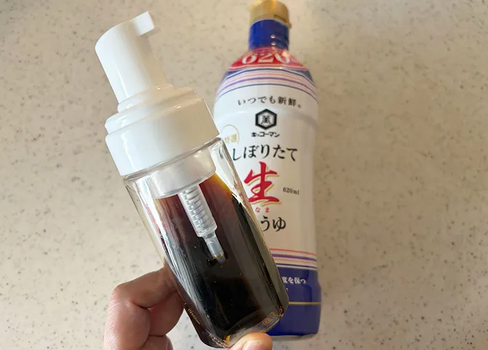 醤油をボトルに入れた画像（撮影：エニママ）