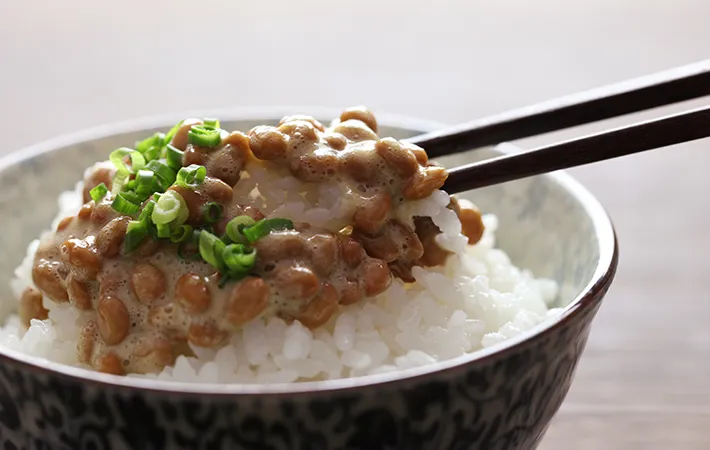 納豆ご飯の写真