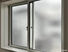 窓を少し開ける場面