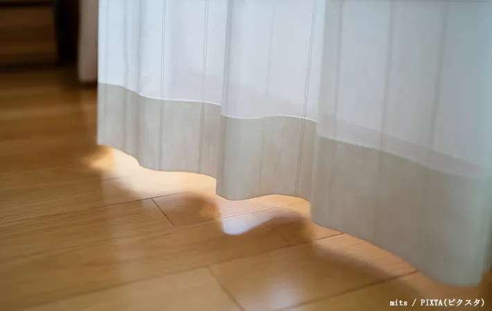 カーテンの写真