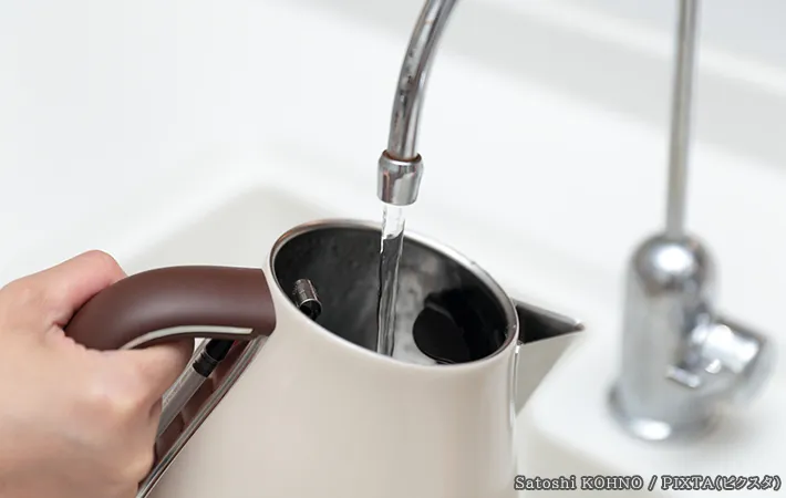 水道を使用する写真