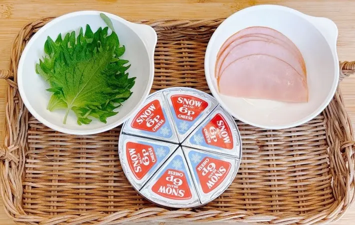 『大葉＆ハム』の材料写真（撮影：キジカク）