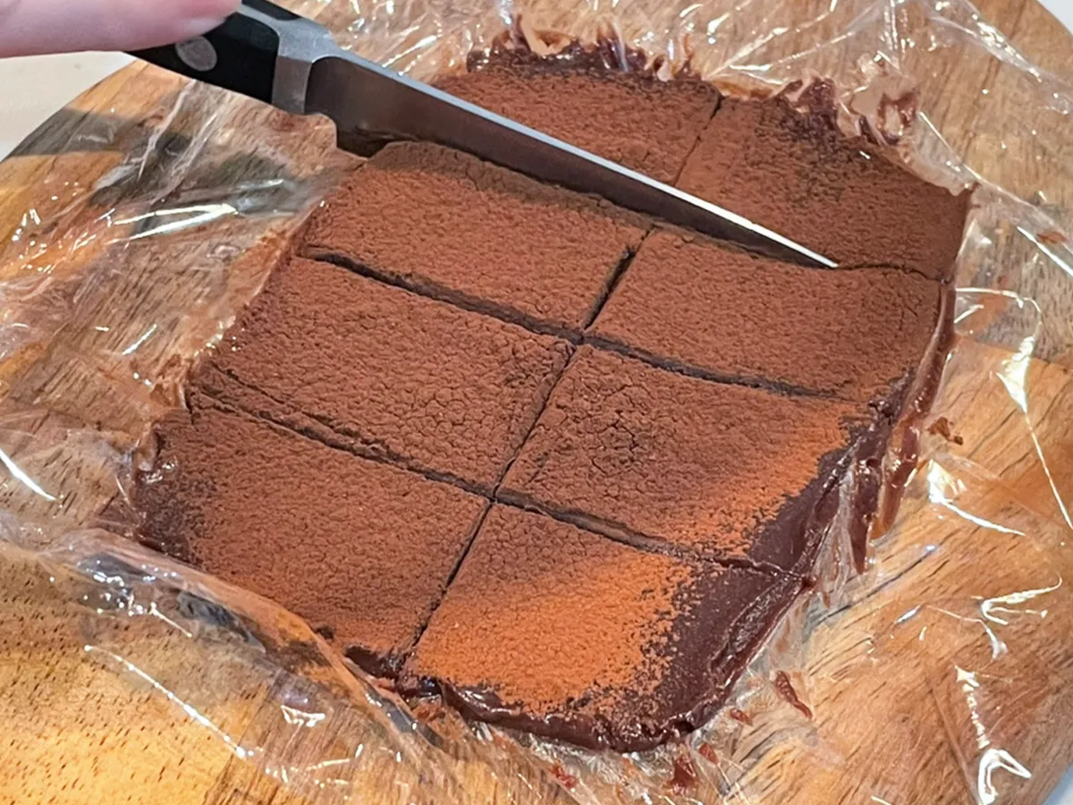 生チョコ風のデザートの写真（撮影：grapeフード編集部）