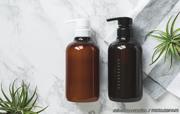 シャンプーのボトルの写真