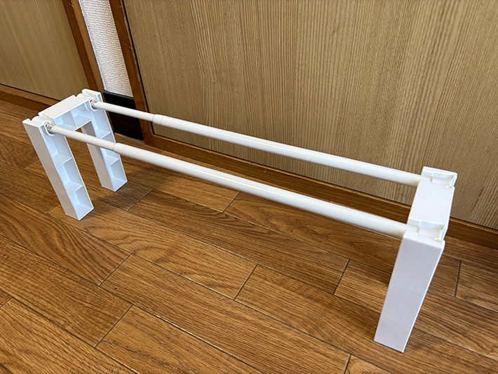 つっぱり棒用スリッパラックの画像