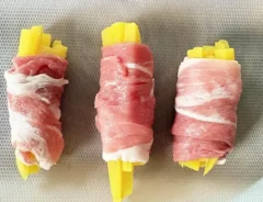 たくあんの肉巻き