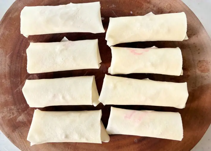 8個分の春巻きを作った画像（撮影：エニママ）