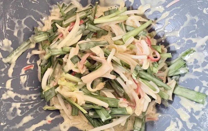 材料をよく混ぜた画像（撮影：エニママ）