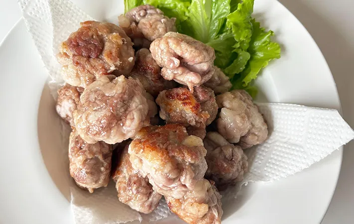 豚こま肉で作る『から揚げ』の完成画像（撮影：エニママ）