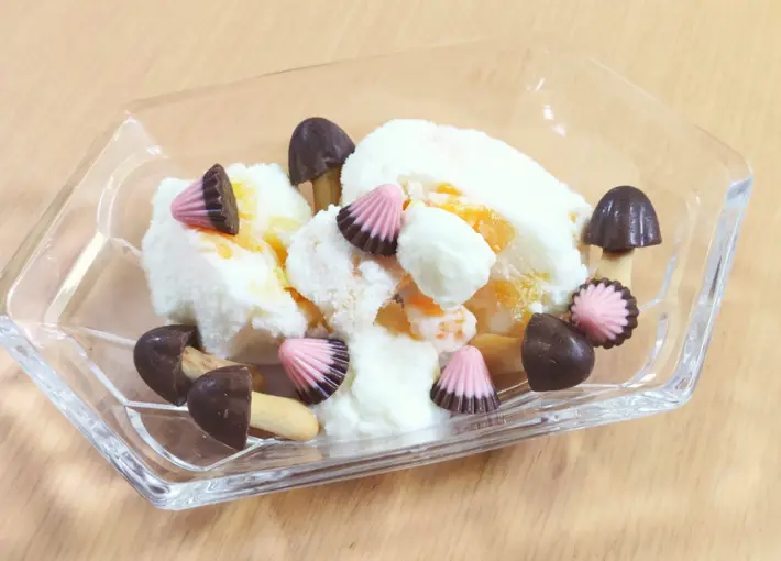 完成したアイスの画像（撮影：エニママ）