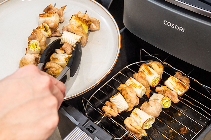 『COSORI 6.0L ノンフライヤー』で作った焼鳥の写真