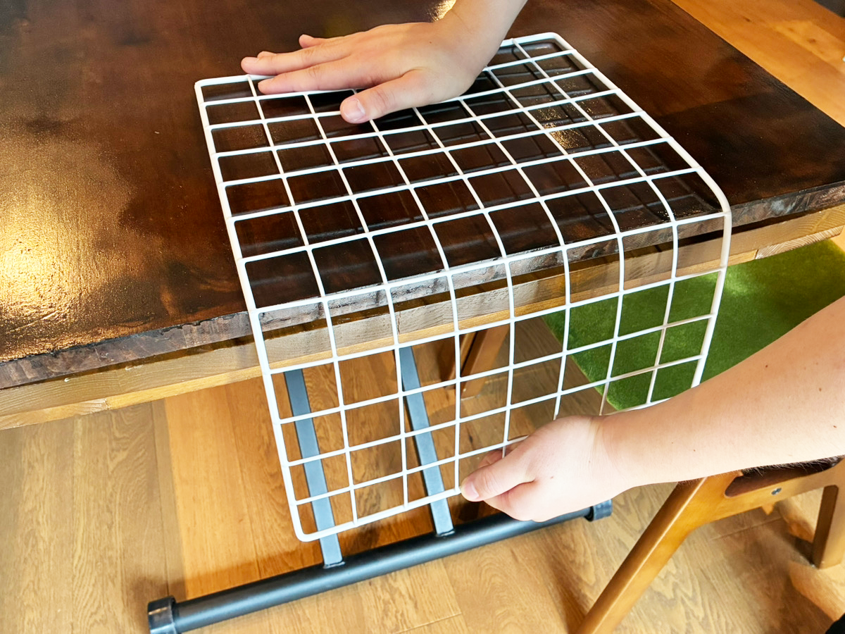 ワイヤーネットの活用写真（撮影：grapeライフハック編集部）