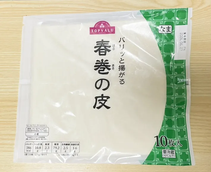 春巻きの皮の写真（撮影：grapeフード編集部）