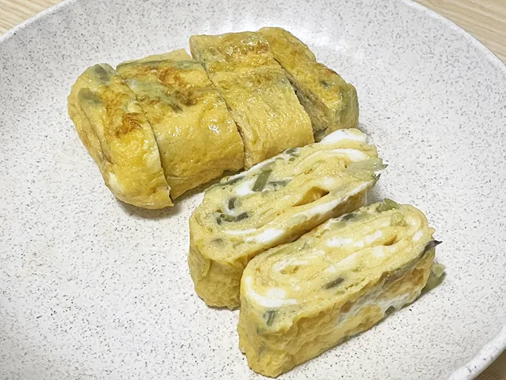 ミョウガの玉子焼きの写真（撮影：grapeフード編集部）