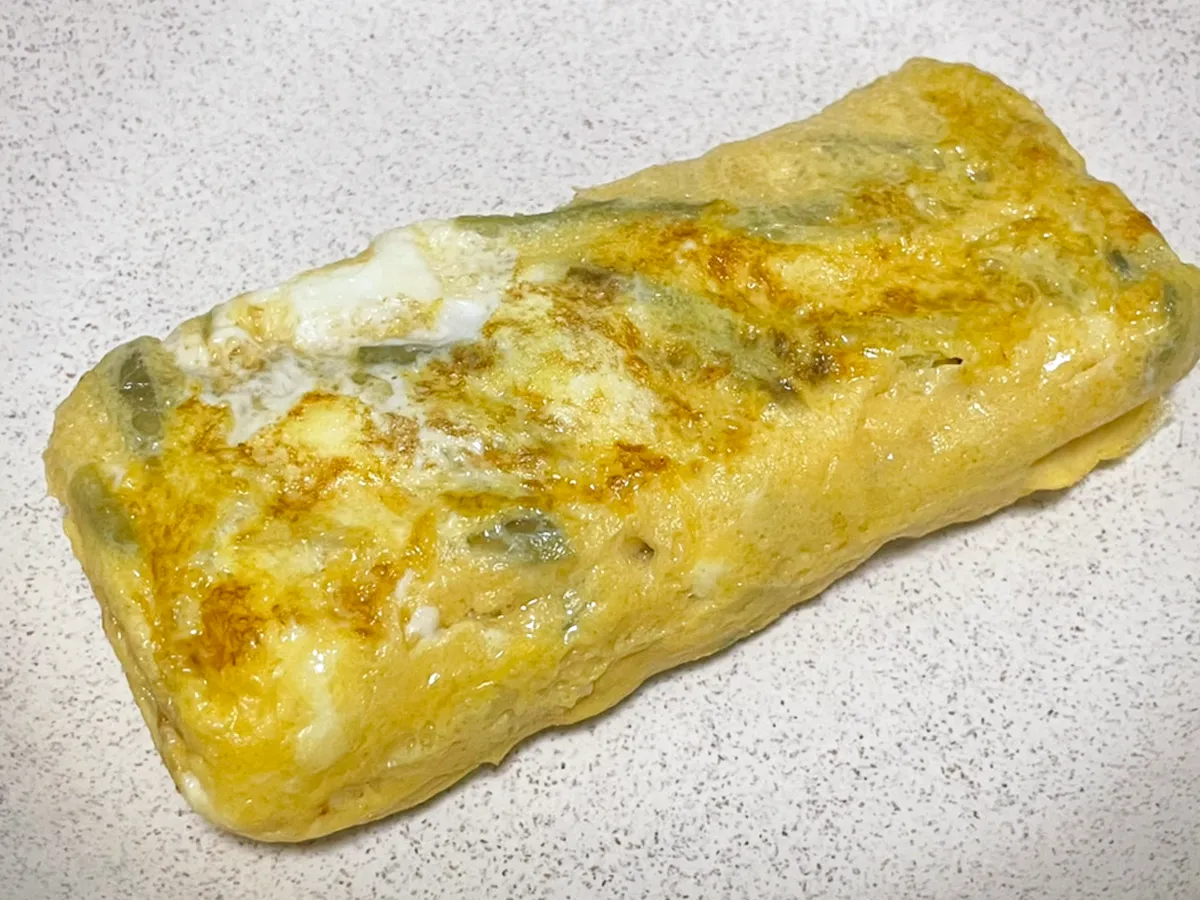 ミョウガの玉子焼きの写真（撮影：grapeフード編集部）