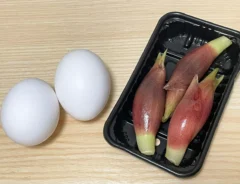 卵とミョウガの写真（撮影：grapeフード編集部）