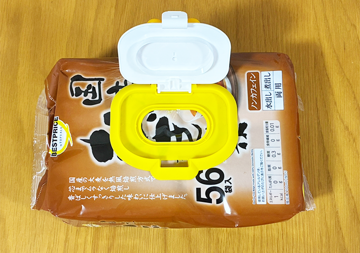 ウェットシートの蓋の活用写真（撮影：grapeライフハック編集部）
